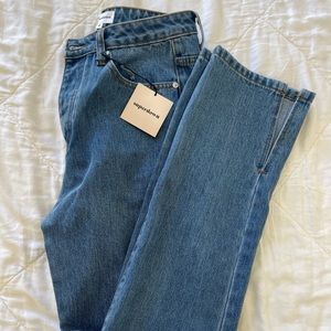 REVOLVE superdown split leg jeans